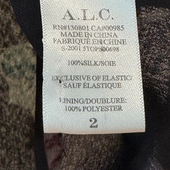 A.L.C. VENETIA TOP Black Floral Blouse - Picture 11 of 13